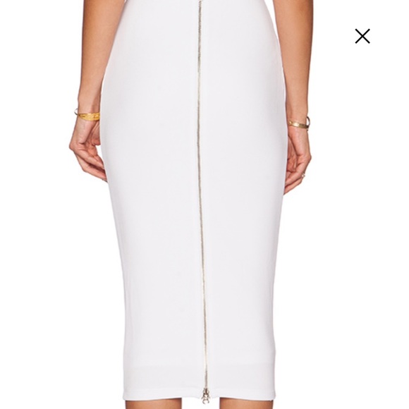 $159 Nookie Seymour Pencil Skirt in White Sz S - Picture 4 of 8